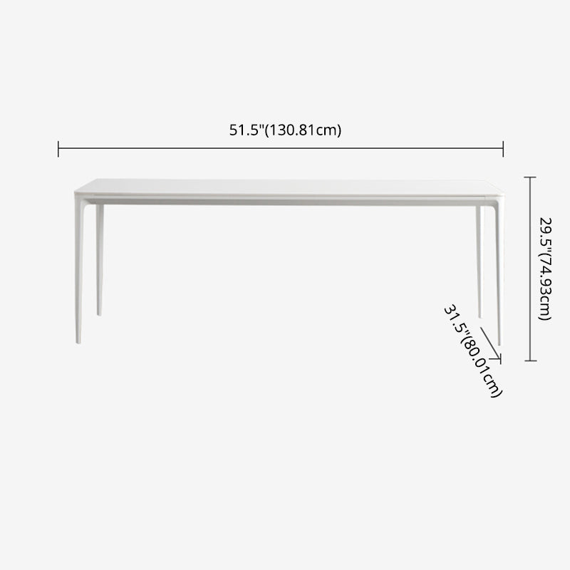 Kitchen Minimalist Sintered Stone Dining Table of Traditional Height with Formal Dining Room Sets
