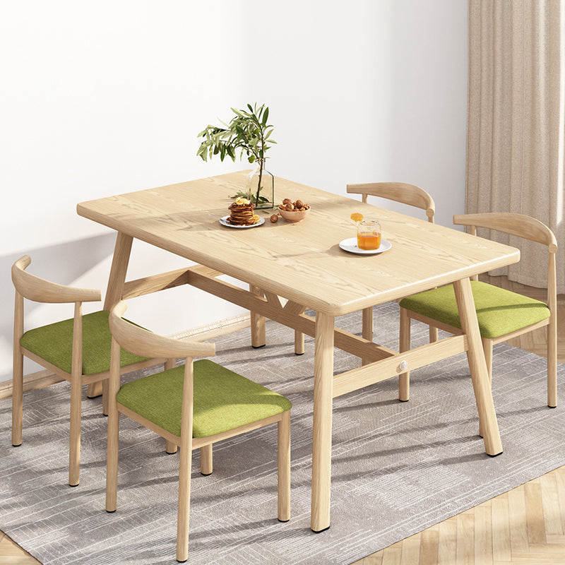 Modern Style Wooden Dining Room Set Standard Height Home Dining Table Furniture