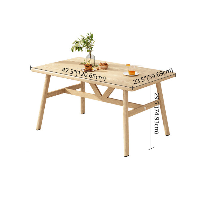 Modern Style Wooden Dining Room Set Standard Height Home Dining Table Furniture