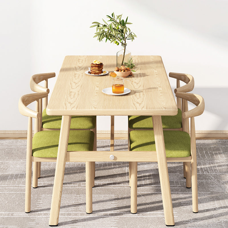 Modern Style Wooden Dining Room Set Standard Height Home Dining Table Furniture