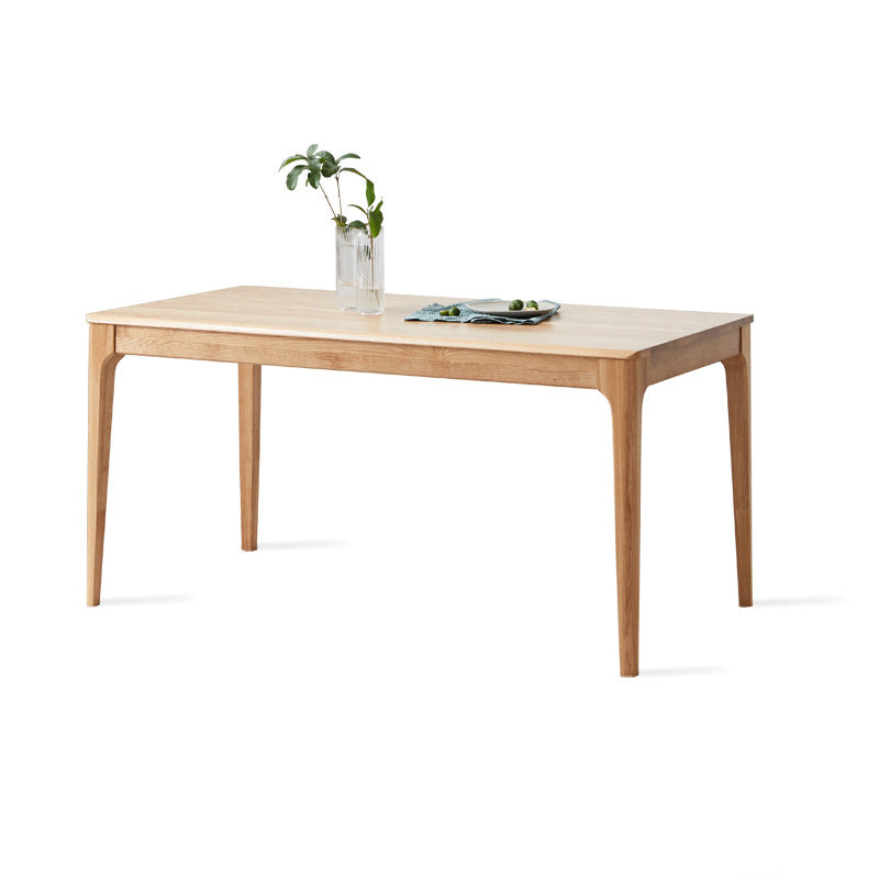 Table à manger de style traditionnel avec table à manger et chaises à bois massif fixe pour usage domestique