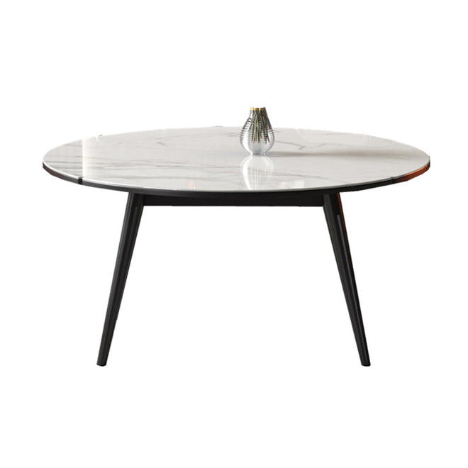 Modern Sintered Stone Dining Room Set Standard Height with 4 Legs Base Dining Furniture