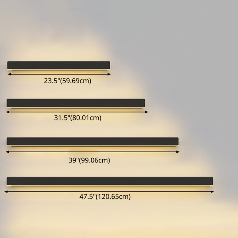 Rectangle Shaped Wall Sconce Modern Metal Acrylic LED Indoor Wall Mount Light (Without Decorations)