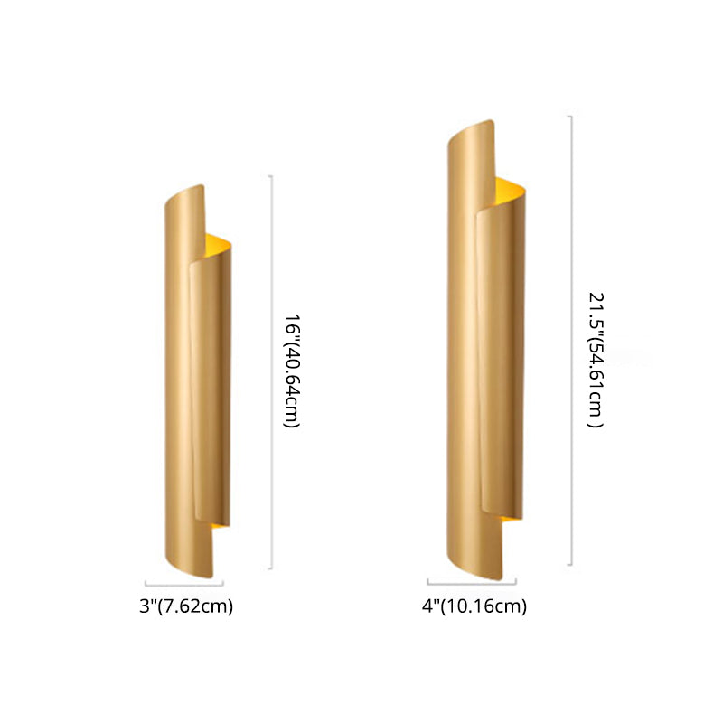 Iluminación de pared curva Minimalista Minimalista de iluminación de pared de metal para sala de estar