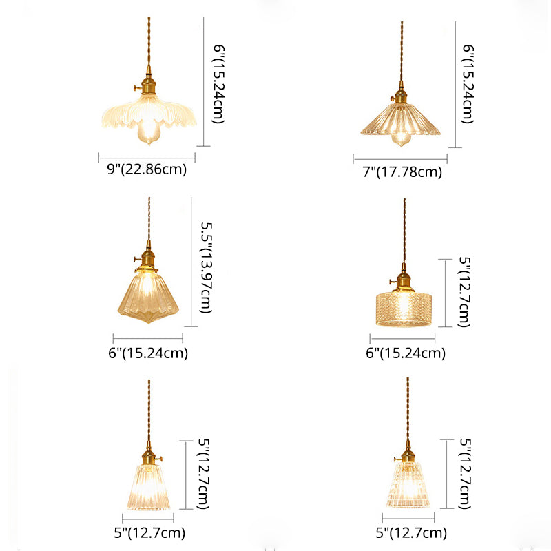Lampada sospesa in ottone Implementazione industriale a 1 luccio di ciondoli per il ristorante