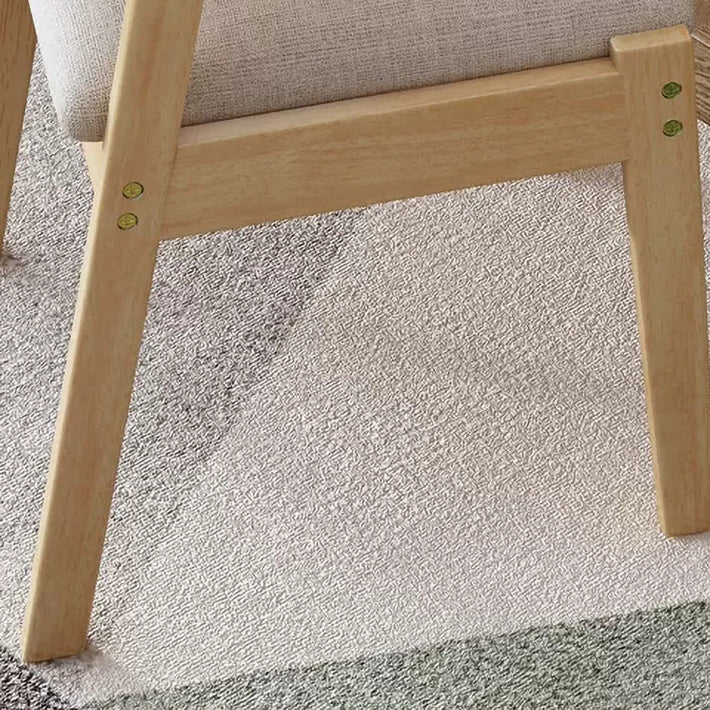 Chaise latéral en bois contemporain avec bras ouvert à l'arrière pour salle à manger pour la maison