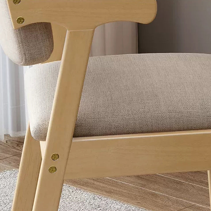 Chaise latéral en bois contemporain avec bras ouvert à l'arrière pour salle à manger pour la maison