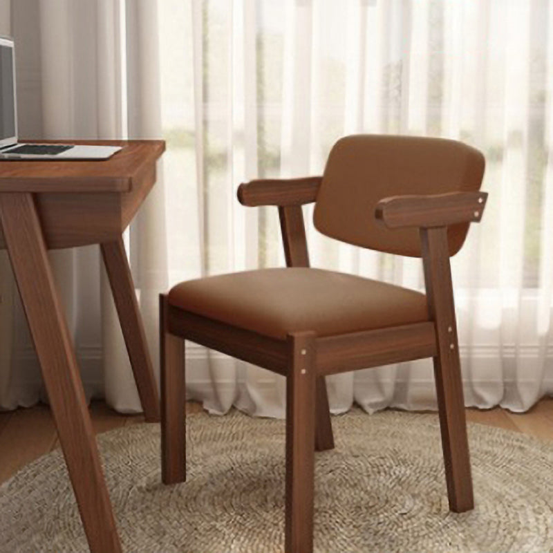 Chaise latéral en bois contemporain avec bras ouvert à l'arrière pour salle à manger pour la maison