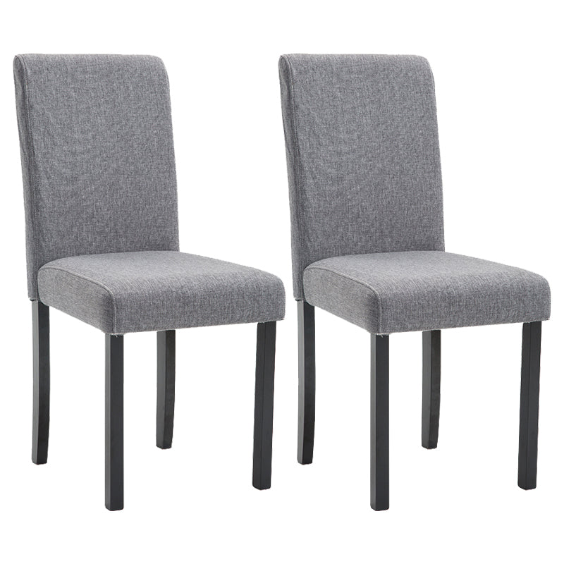 Contemporary Home Side Chair Parsons Back Upholstered Wood Dining Room Chair