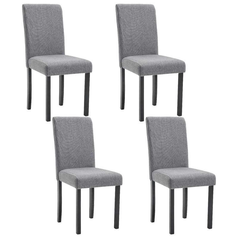 Contemporary Home Side Chair Parsons Back Upholstered Wood Dining Room Chair