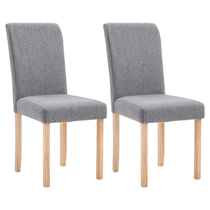 Contemporary Home Side Chair Parsons Back Upholstered Wood Dining Room Chair