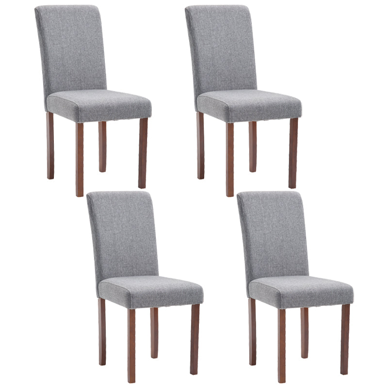 Contemporary Home Side Chair Parsons Back Upholstered Wood Dining Room Chair