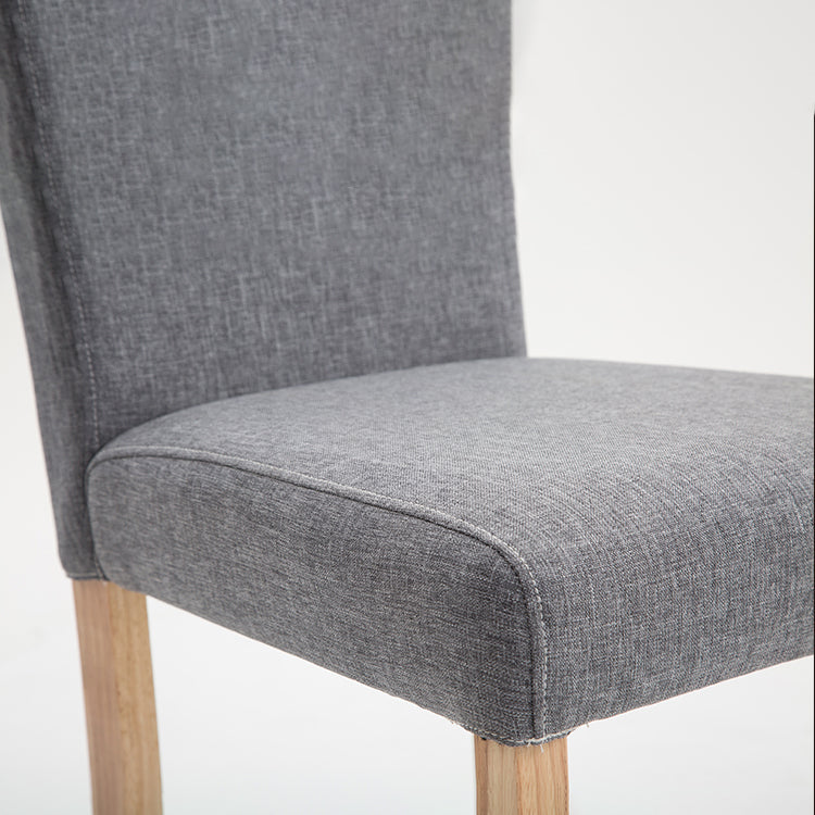 Contemporary Home Side Chair Parsons Back Upholstered Wood Dining Room Chair