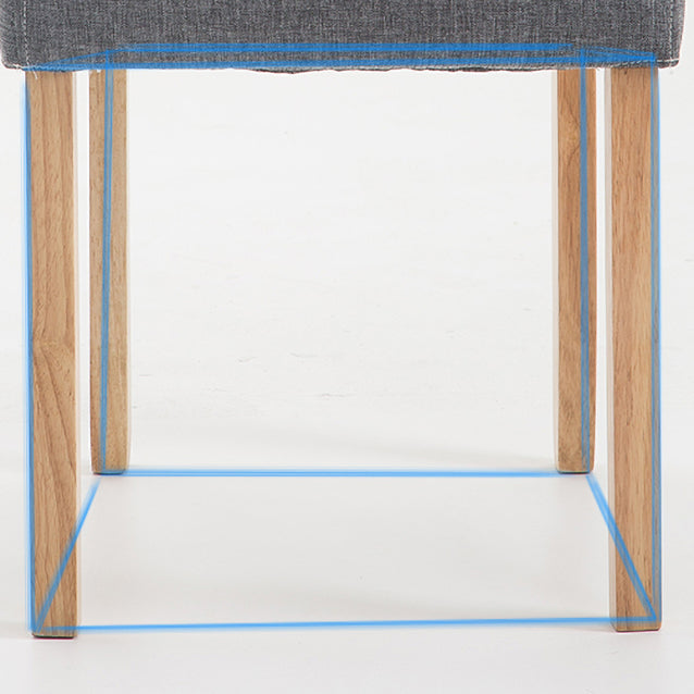 Contemporary Home Side Chair Parsons Back Upholstered Wood Dining Room Chair