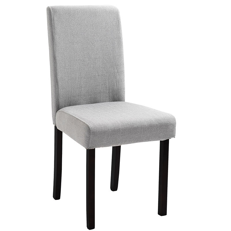 Contemporary Home Side Chair Parsons Back Upholstered Wood Dining Room Chair
