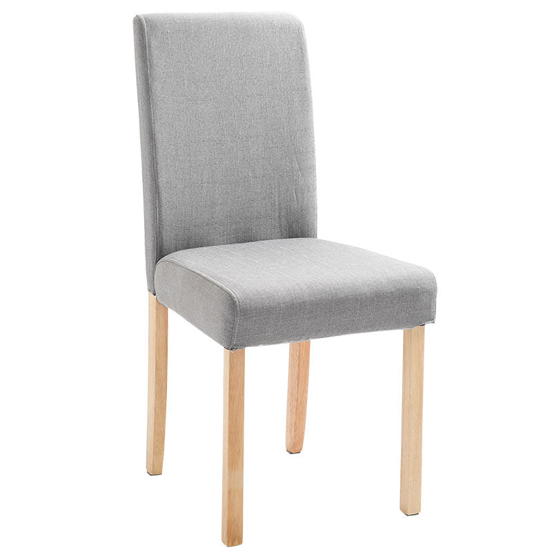 Contemporary Home Side Chair Parsons Back Upholstered Wood Dining Room Chair