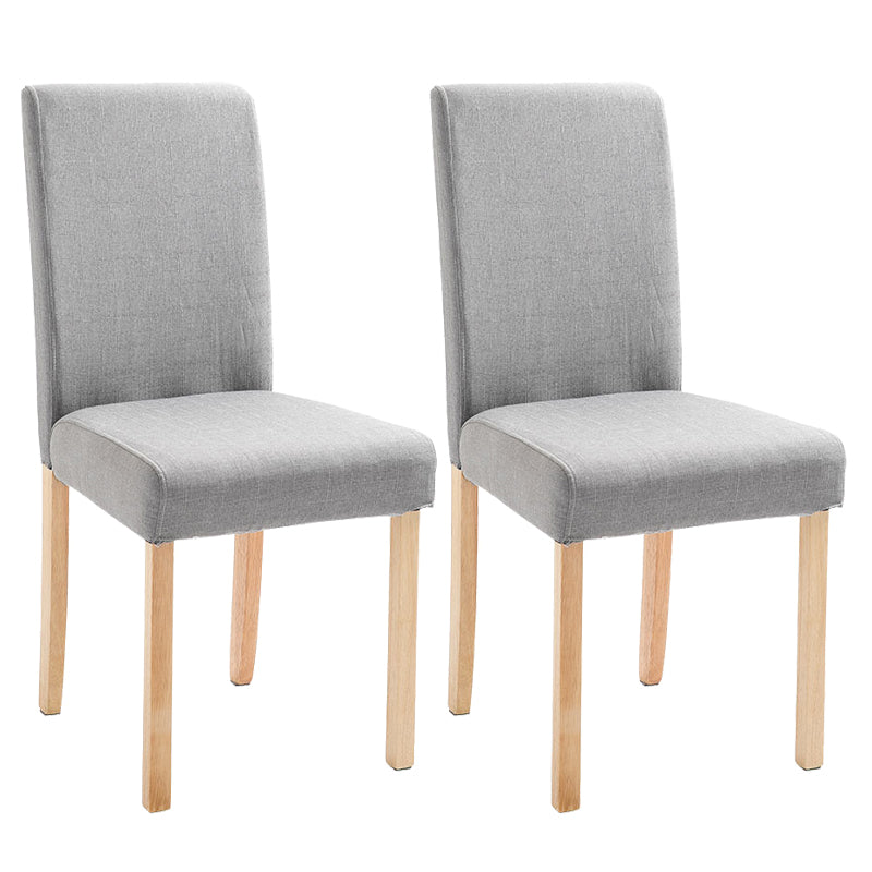 Contemporary Home Side Chair Parsons Back Upholstered Wood Dining Room Chair