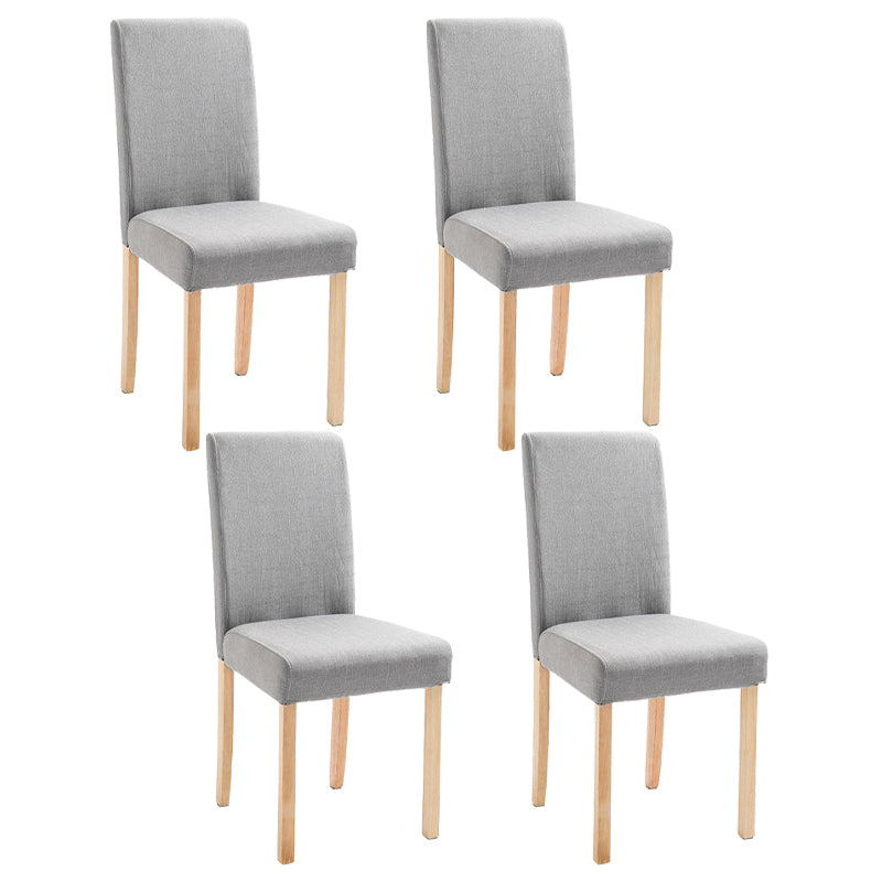 Contemporary Home Side Chair Parsons Back Upholstered Wood Dining Room Chair