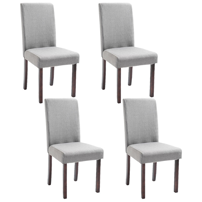 Contemporary Home Side Chair Parsons Back Upholstered Wood Dining Room Chair