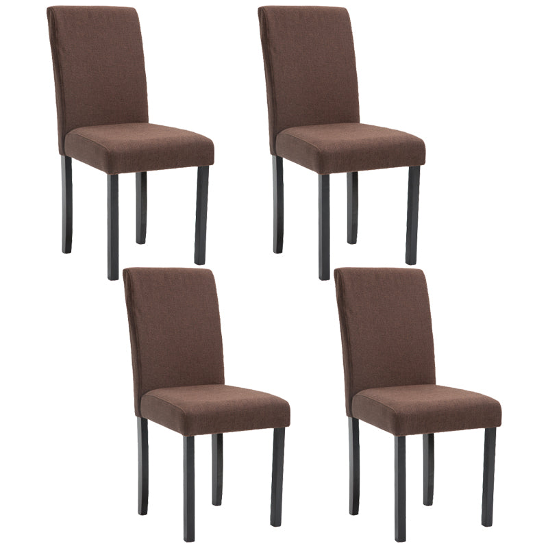 Contemporary Home Side Chair Parsons Back Upholstered Wood Dining Room Chair