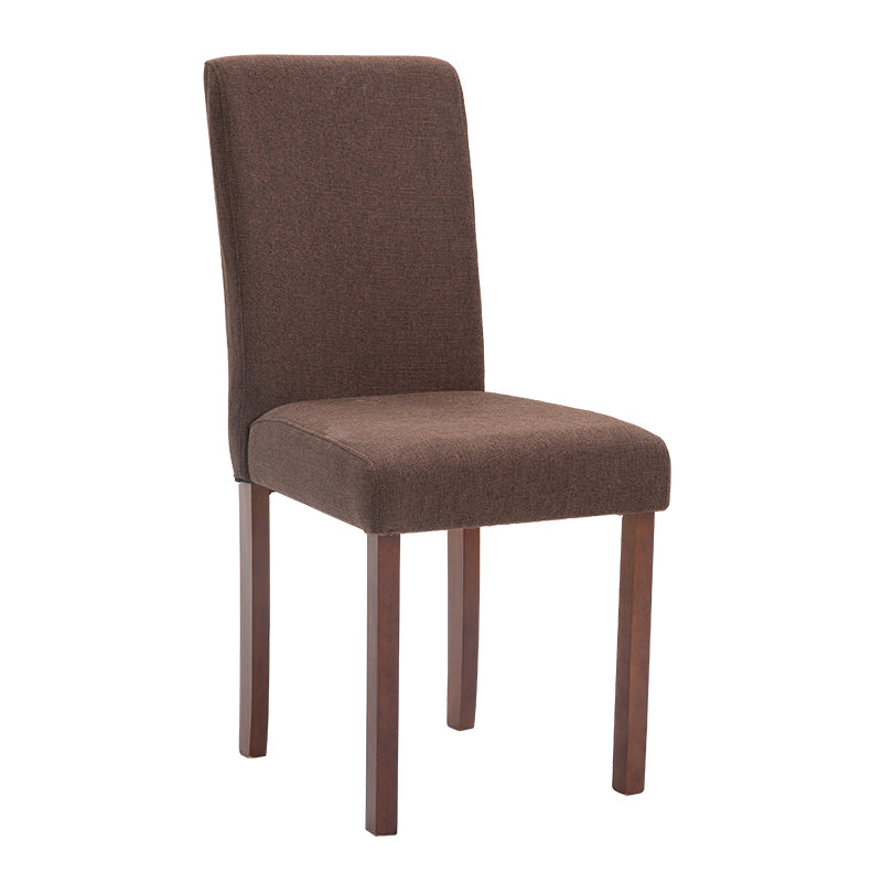 Contemporary Home Side Chair Parsons Back Upholstered Wood Dining Room Chair