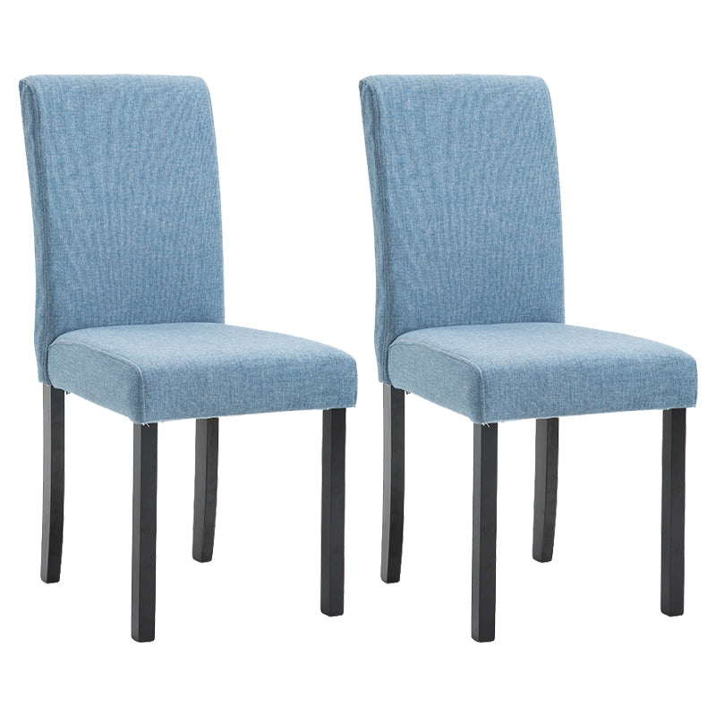 Contemporary Home Side Chair Parsons Back Upholstered Wood Dining Room Chair
