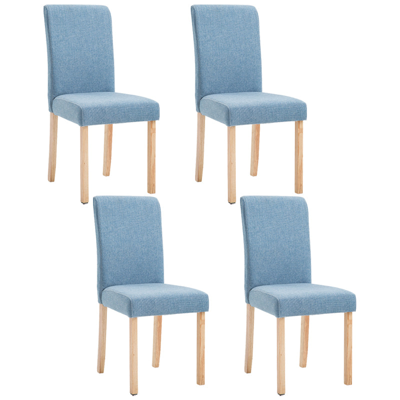 Contemporary Home Side Chair Parsons Back Upholstered Wood Dining Room Chair