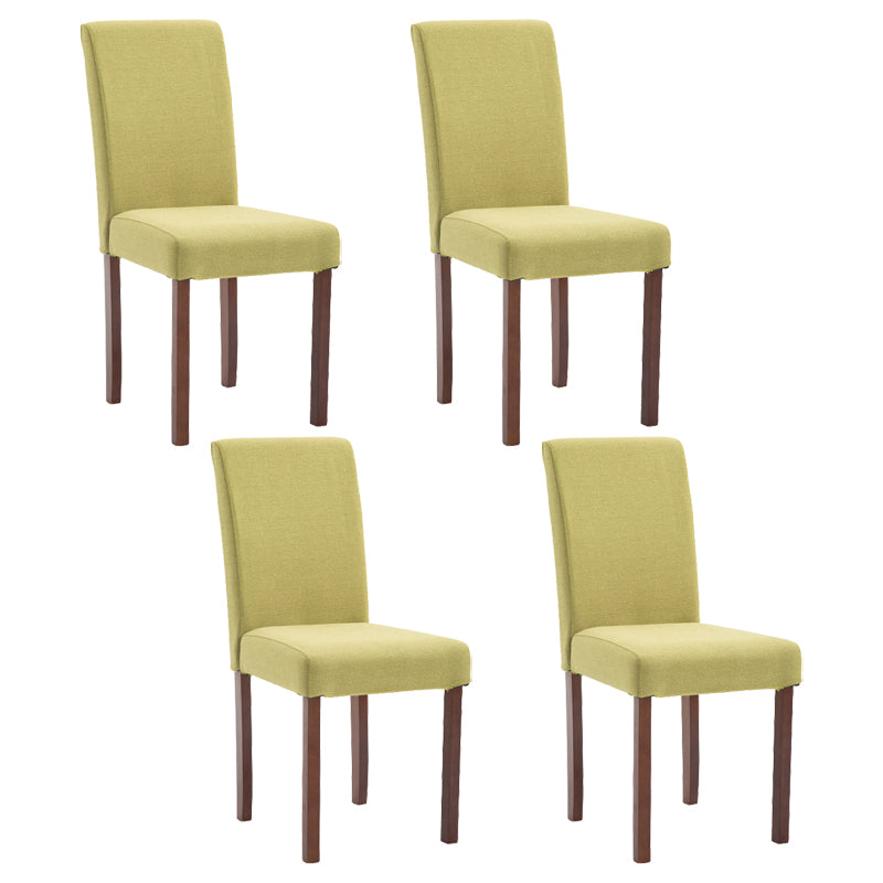 Contemporary Home Side Chair Parsons Back Upholstered Wood Dining Room Chair