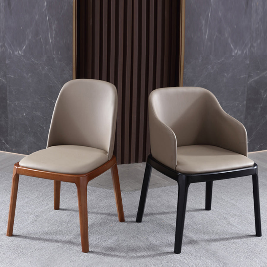 Wood Industrial Dining Chair with Color Cushion Solid Chair for Dining Room
