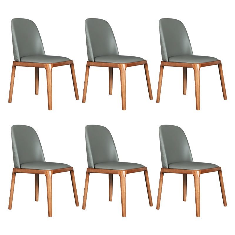 Wood Industrial Dining Chair with Color Cushion Solid Chair for Dining Room