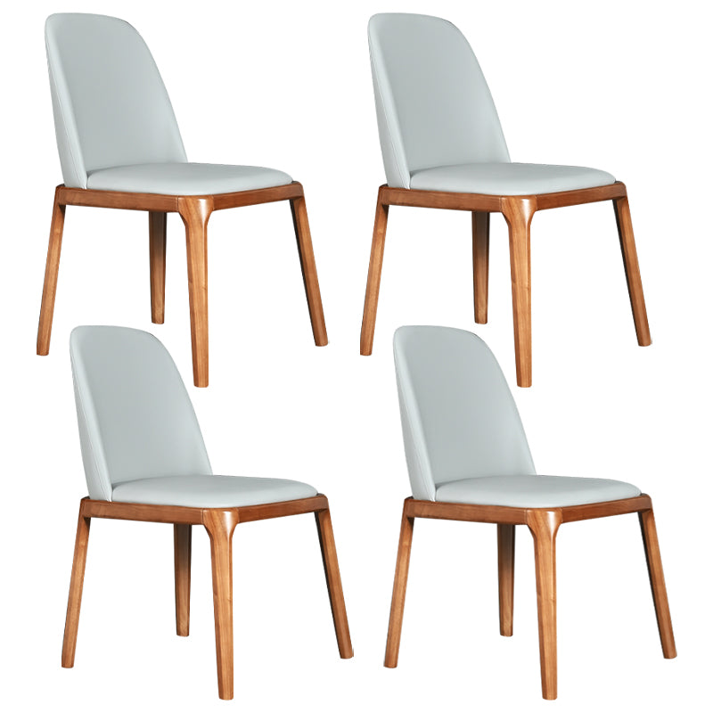 Wood Industrial Dining Chair with Color Cushion Solid Chair for Dining Room