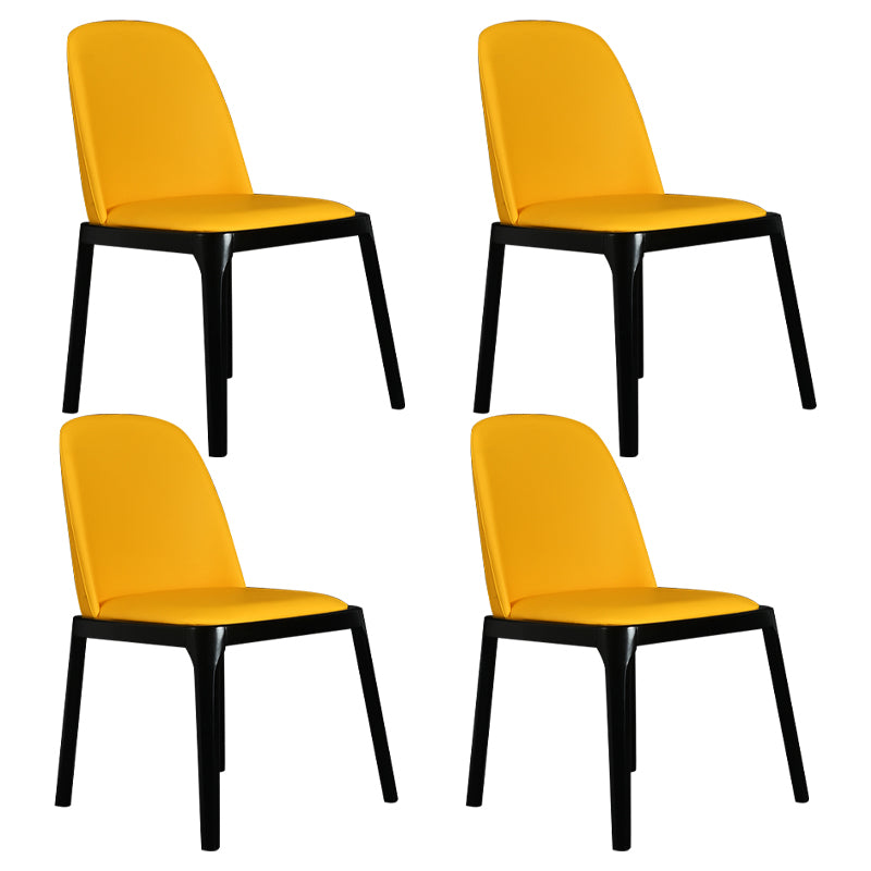 Wood Industrial Dining Chair with Color Cushion Solid Chair for Dining Room