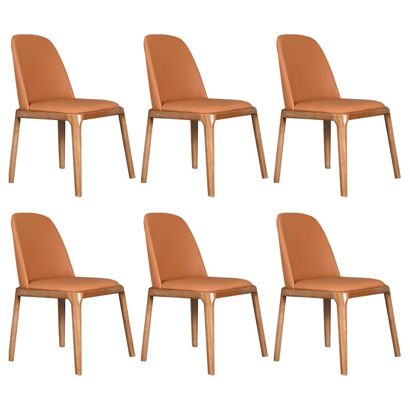 Wood Industrial Dining Chair with Color Cushion Solid Chair for Dining Room