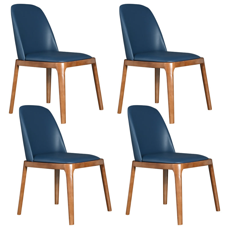 Wood Industrial Dining Chair with Color Cushion Solid Chair for Dining Room