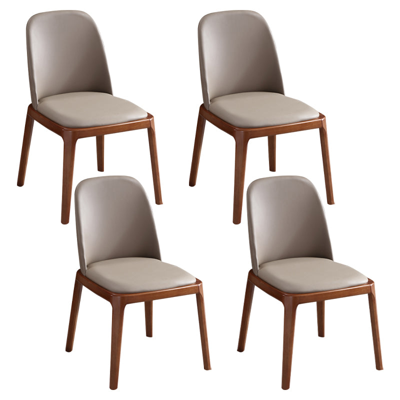Wood Industrial Dining Chair with Color Cushion Solid Chair for Dining Room