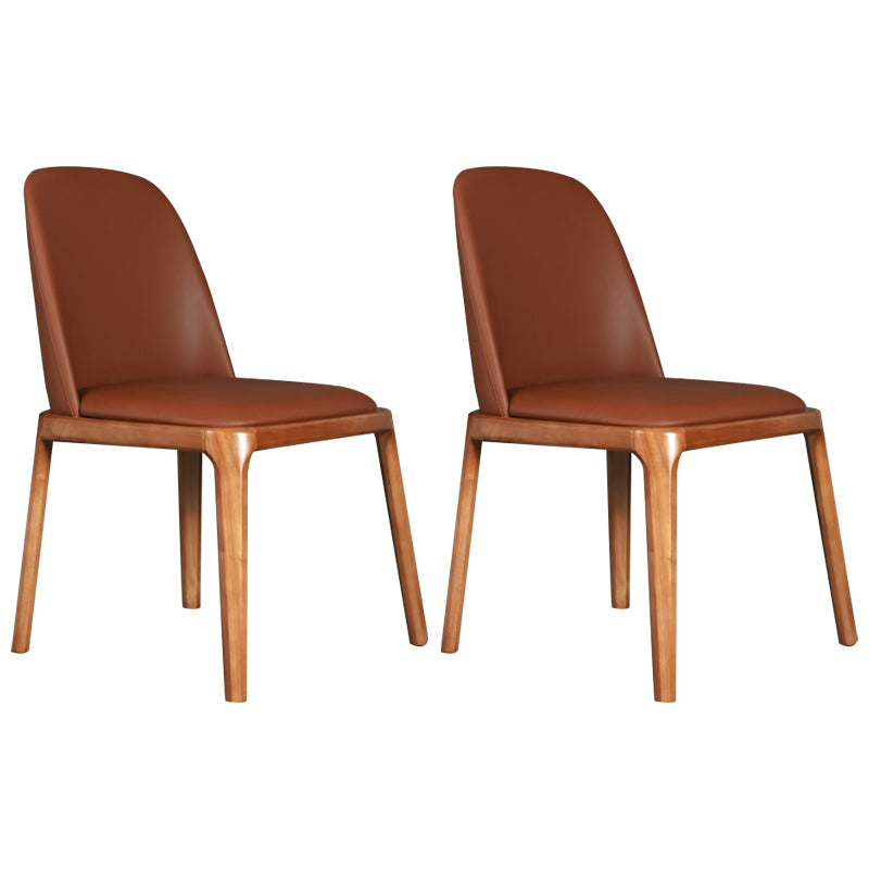 Wood Industrial Dining Chair with Color Cushion Solid Chair for Dining Room