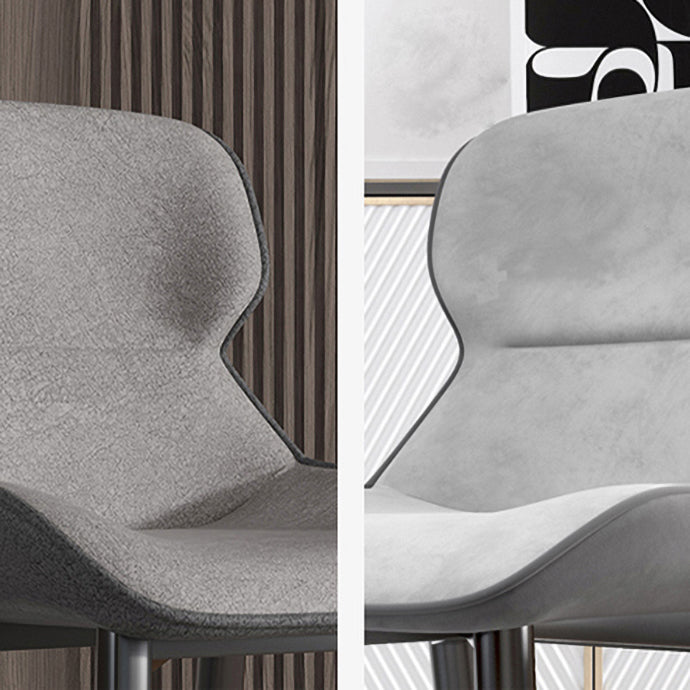 Chaise Parsons de style industriel, chaises de salle à manger sans accoudoirs avec pieds en métal