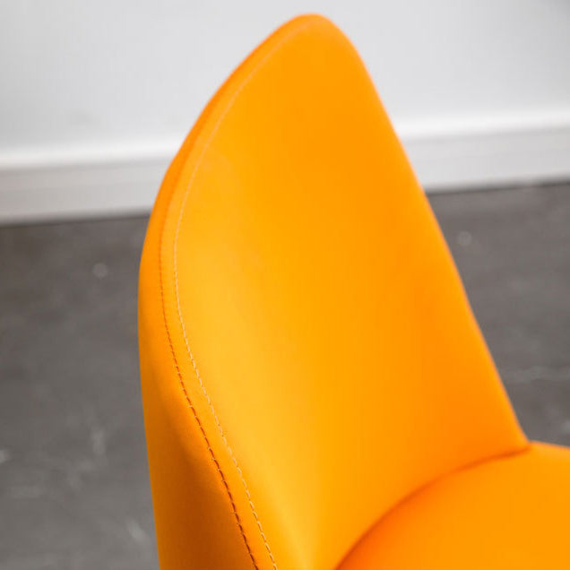 Scandinavian Glam Style Metal Solid Back Side Chair Colorful Chair Sets