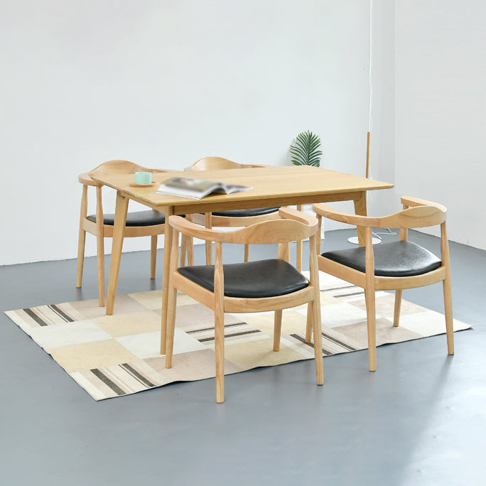 Chaise de salle à manger moderne de 20 pouces de large, avec 4 pieds en bois, pour usage domestique