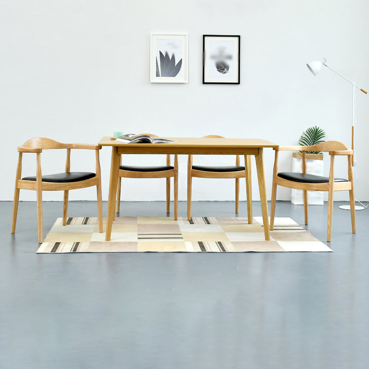 Chaise de salle à manger moderne de 20 pouces de large, avec 4 pieds en bois, pour usage domestique