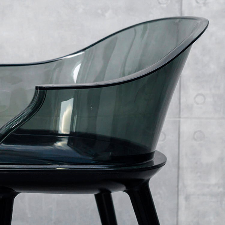 Contemporary Plastic Indoor-Outdoor Chair of 23'' Wide Dining Arm Chair