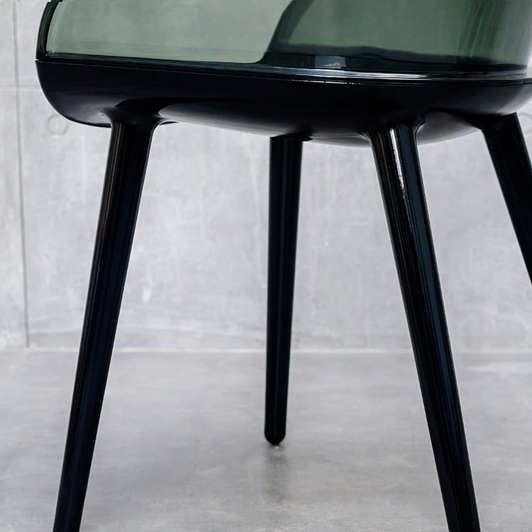 Contemporary Plastic Indoor-Outdoor Chair of 23'' Wide Dining Arm Chair