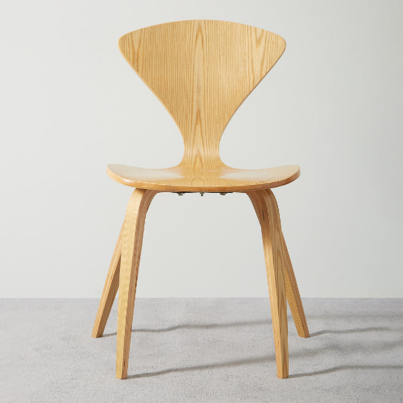 Contemporary Solid Wood Dining Chairs Armless Dining Chairs for Home Use