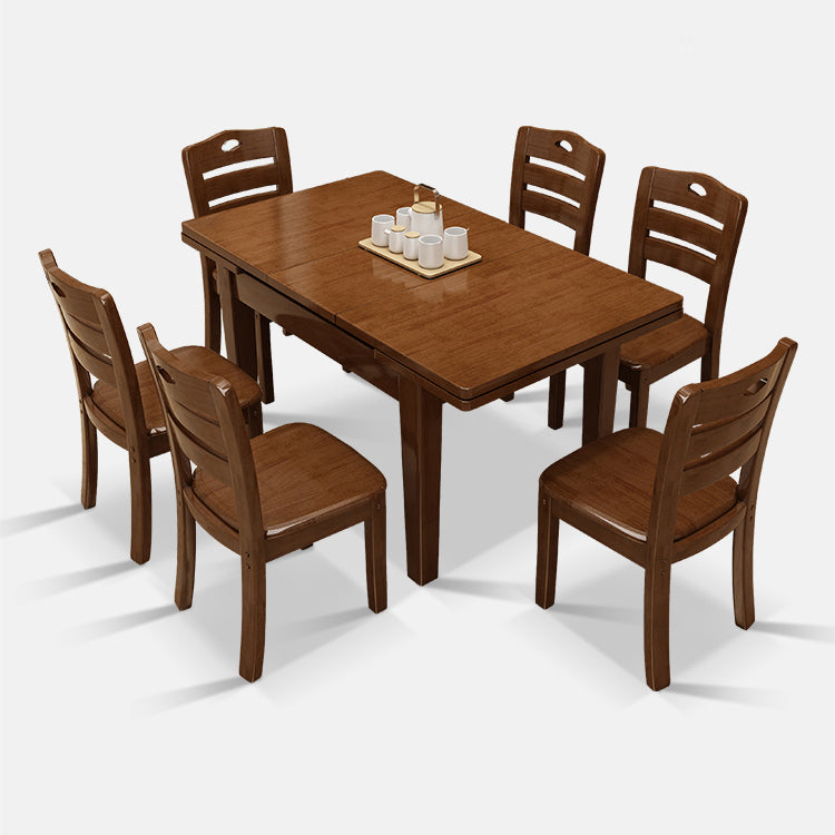 Traditional Style Standard Solid Wood Dining Room Set of Rectangle Shape for Kitchen Table Set