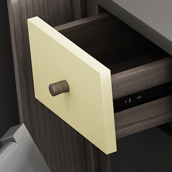 Modern Style Traditional Height Dining Set with with Drop Leaf Table and Trestle Base