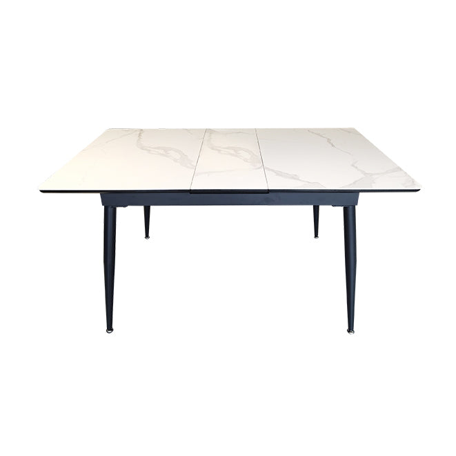 Modern Style Kitchen Sintered Stone Dining Set with Drop Leaf Dining Room Table Set