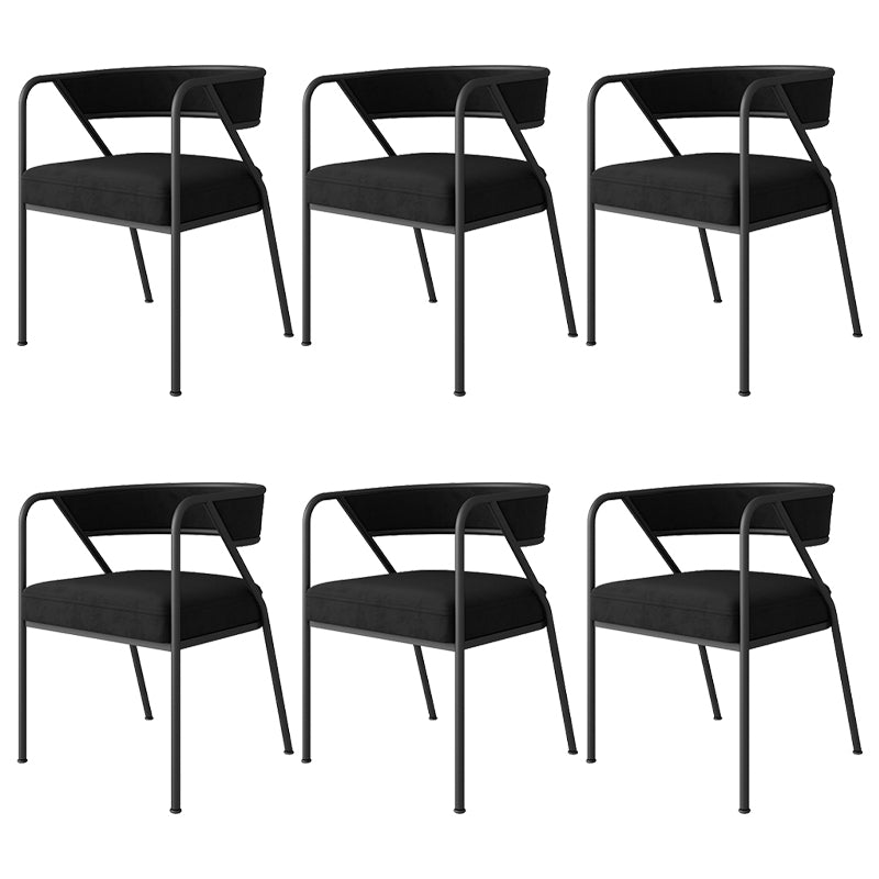 Chaise de salle à manger en métal de Style industriel, chaise d'appoint empilable à dossier ouvert pour la maison