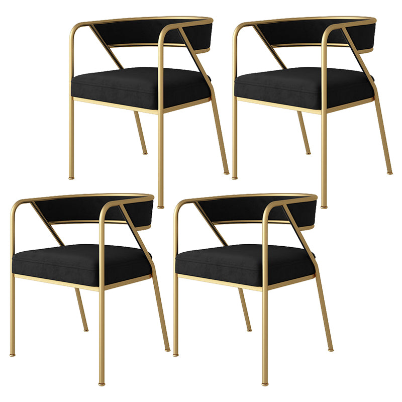Chaise de salle à manger en métal de Style industriel, chaise d'appoint empilable à dossier ouvert pour la maison