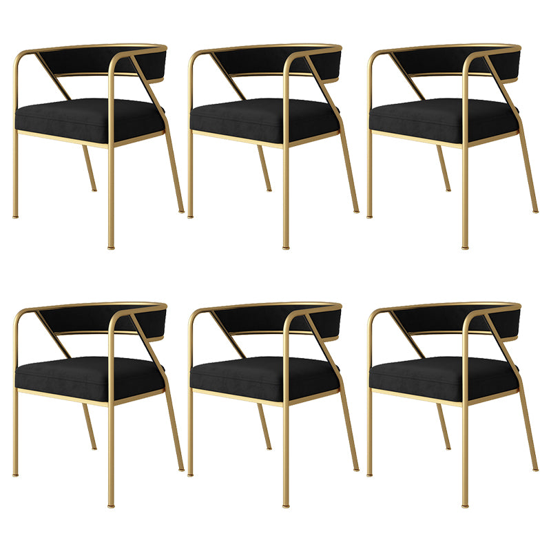 Chaise de salle à manger en métal de Style industriel, chaise d'appoint empilable à dossier ouvert pour la maison