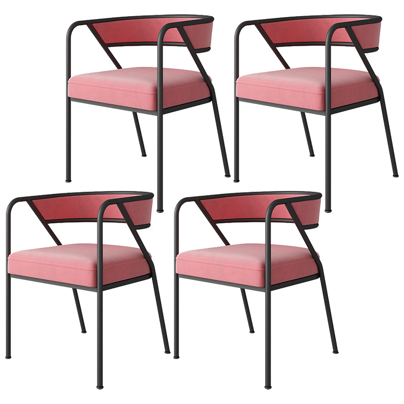 Chaise de salle à manger en métal de Style industriel, chaise d'appoint empilable à dossier ouvert pour la maison
